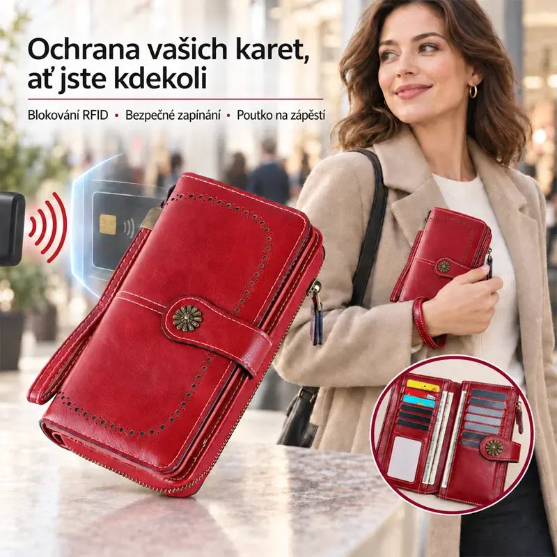 ✨Viacúčelová vintage peňaženka s ochranou proti krádeži