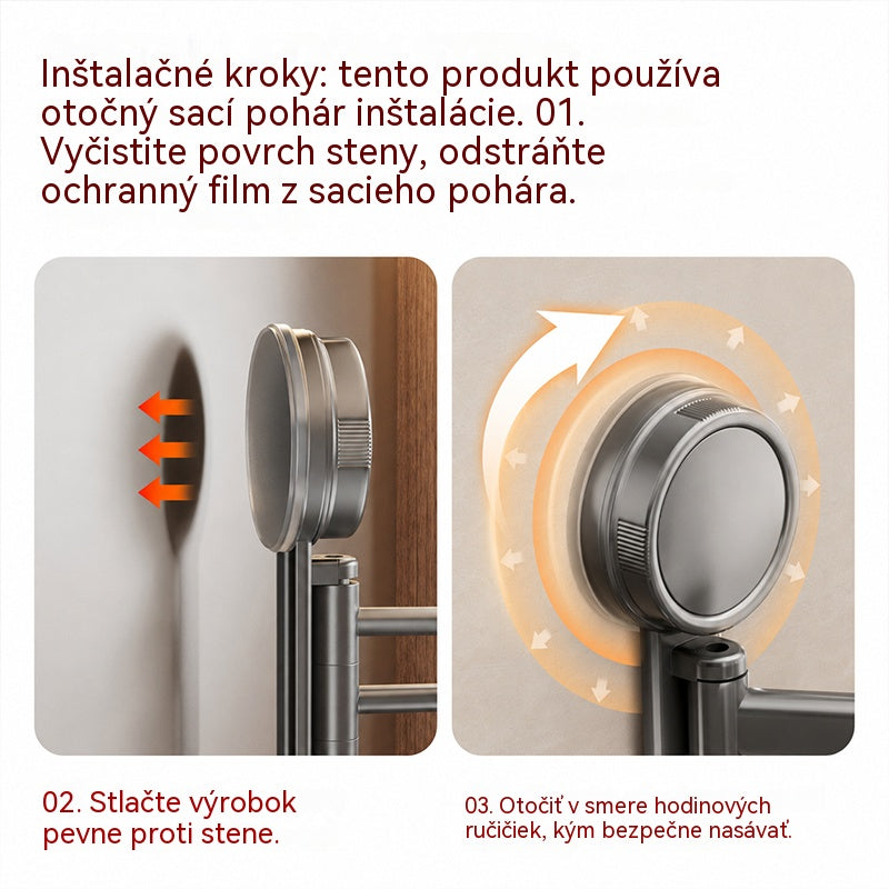 🧴 Jednoducho si usporiadajte veci – Držiak na uteráky s prísavkou