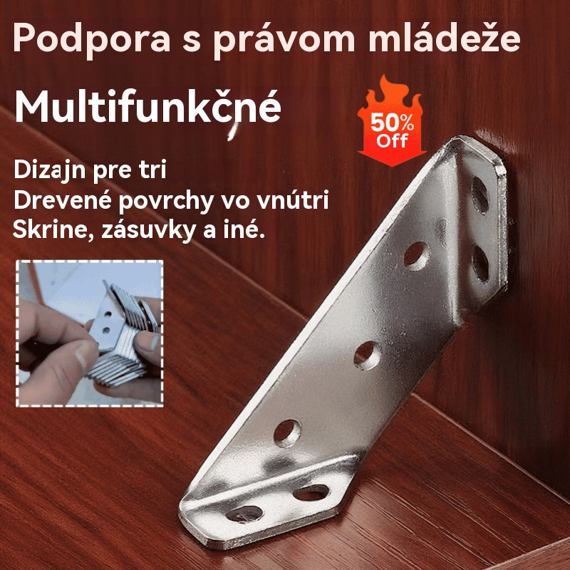 🏠⚙️【6 súprav】Multifunkčný rohový kód z nehrdzavejúcej ocele, 90-stupňová stabilná konzola v pravom uhle
