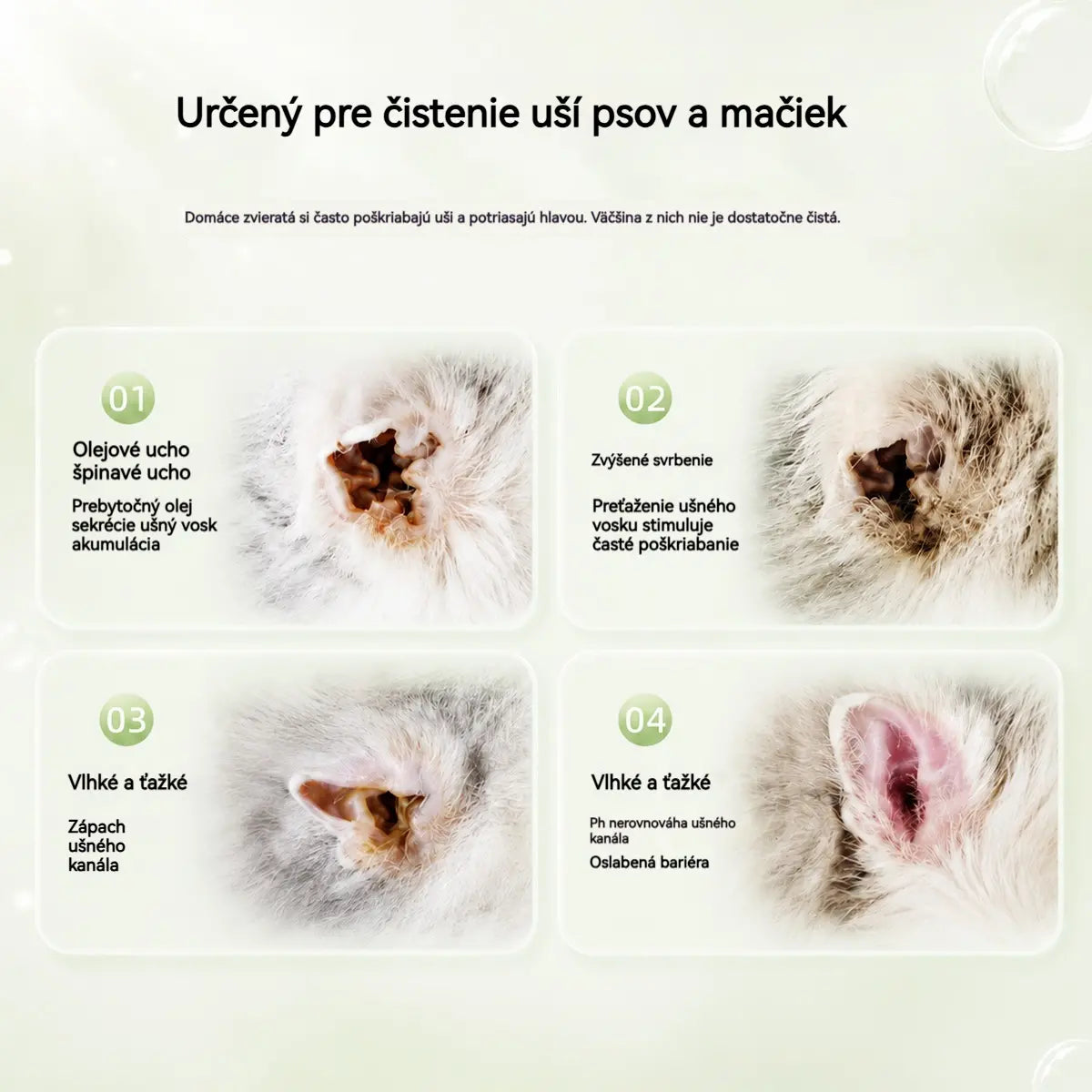 【Kúp 1 a získaj 1 zadarmo】 🐶🐱 Čistič uší pre domáce zvieratá | Zmierňuje svrbenie uší 👂