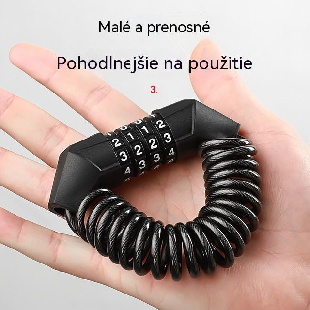🏍️Kombinačný zámok na bicykel, zámok na prilbu, kombinovaný zámok proti krádeži, elektrický bicykel a motocykel