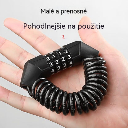 🏍️Kombinačný zámok na bicykel, zámok na prilbu, kombinovaný zámok proti krádeži, elektrický bicykel a motocykel