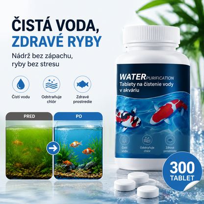 🐟【300 tabliet】💧 Šumivé tablety na čistenie akváriovej a jazierkovej vody, okysličovacie tablety do akvária 🔥