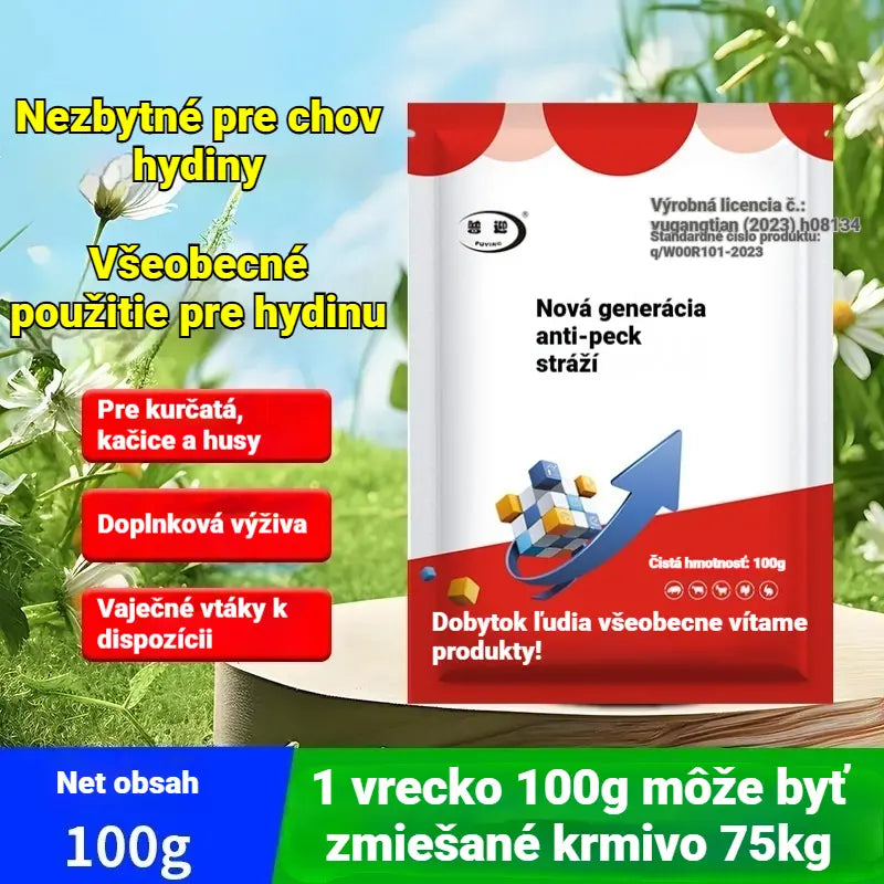 🐔【Kúpte 2, dostanete 2 zadarmo】🐓Veterinárny doplnok stopových prvkov proti klovaniu, vhodný pre sliepky, kačice, husi a tie, 🐣ktoré klujú pri vetracom otvore, perie alebo vajciach.