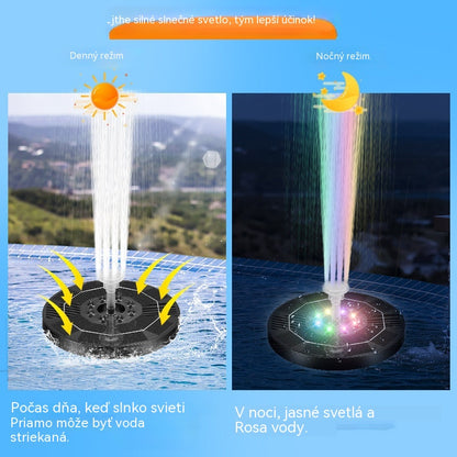 💥【13cm】Vonkajšia solárna fontána