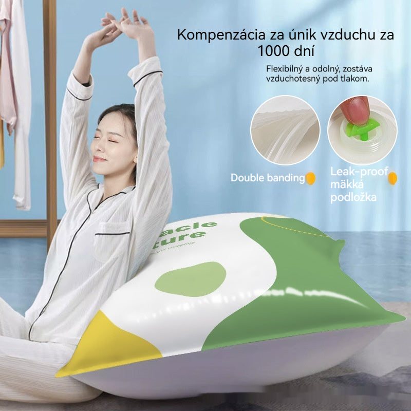 【5-dielne】🧳💨 Vrecká na vákuové skladovanie bez pumpičky. Ušetria 80 % miesta, udržia oblečenie suché a bez prachu. Ideálne na uskladnenie ťažkej posteľnej bielizne a sezónneho oblečenia. 🛏️🗄️