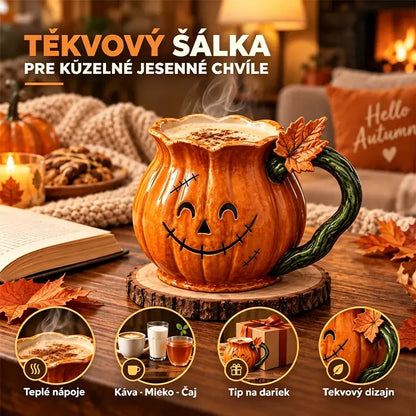 🎃Halloweensky hrnček v tvare tekvice