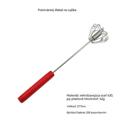 🥳Kúpte 1, získajte 1 zadarmo🥳💞50% zľava!🥚💪  Poloautomatická manuálna metlička na vajcia: stlačte a roztočte – nie je potrebná elektrina. Vyšľahá vajcia a šľahačku za pár sekúnd. Šetrná k vašim zápästiam! ✨🧁