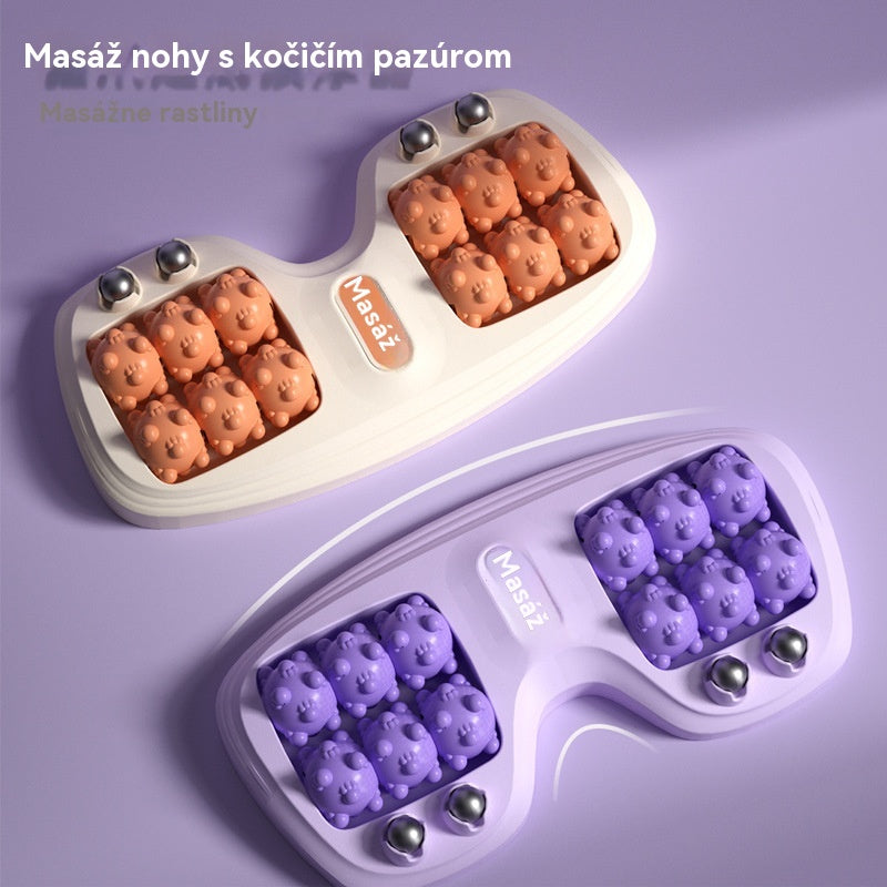 【Kúpte 1 a dostanete 1 zadarmo】🔥Nový produkt💜Prenosný masážny prístroj na nohy s dvoma valčekmi💜
