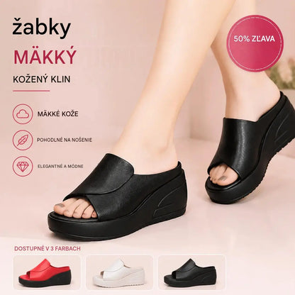 💥【ZĽAVA 30%】🔥[Podpätok 5,5 cm] 【35-42】Sandále na kline s mäkkou podrážkou
