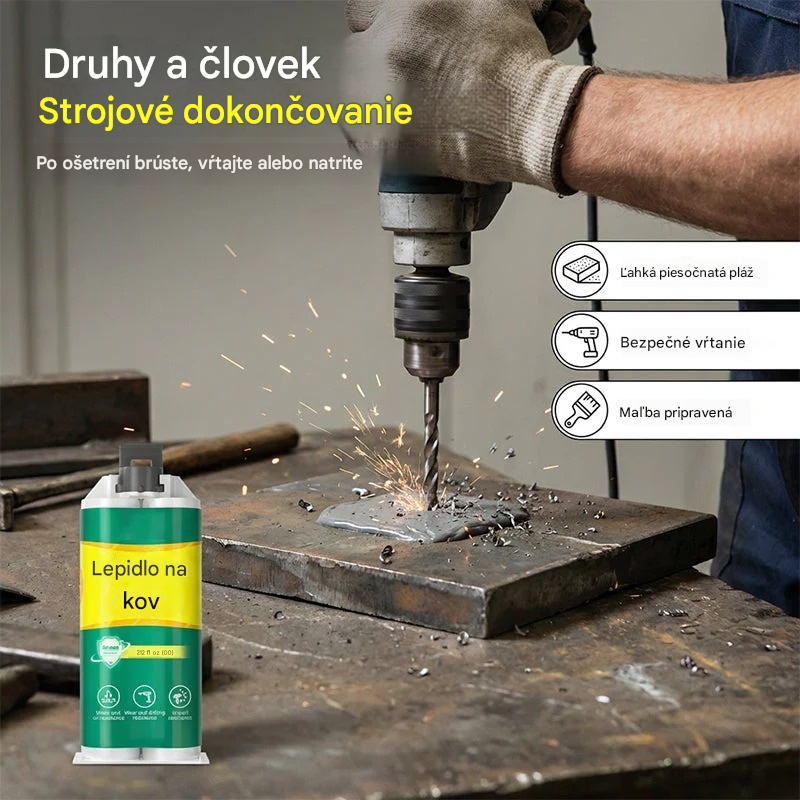 🛠️【3-dielna sada】🔥 Časovo obmedzená zľava 50 %! 🛠️ Vysokopevnostný gél na opravu kovov AB