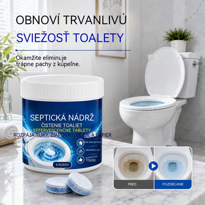 🚽【Kúp 1, získaj 1 zadarmo】✨Šumivé tablety na čistenie toalety bezpečné pre septiky
