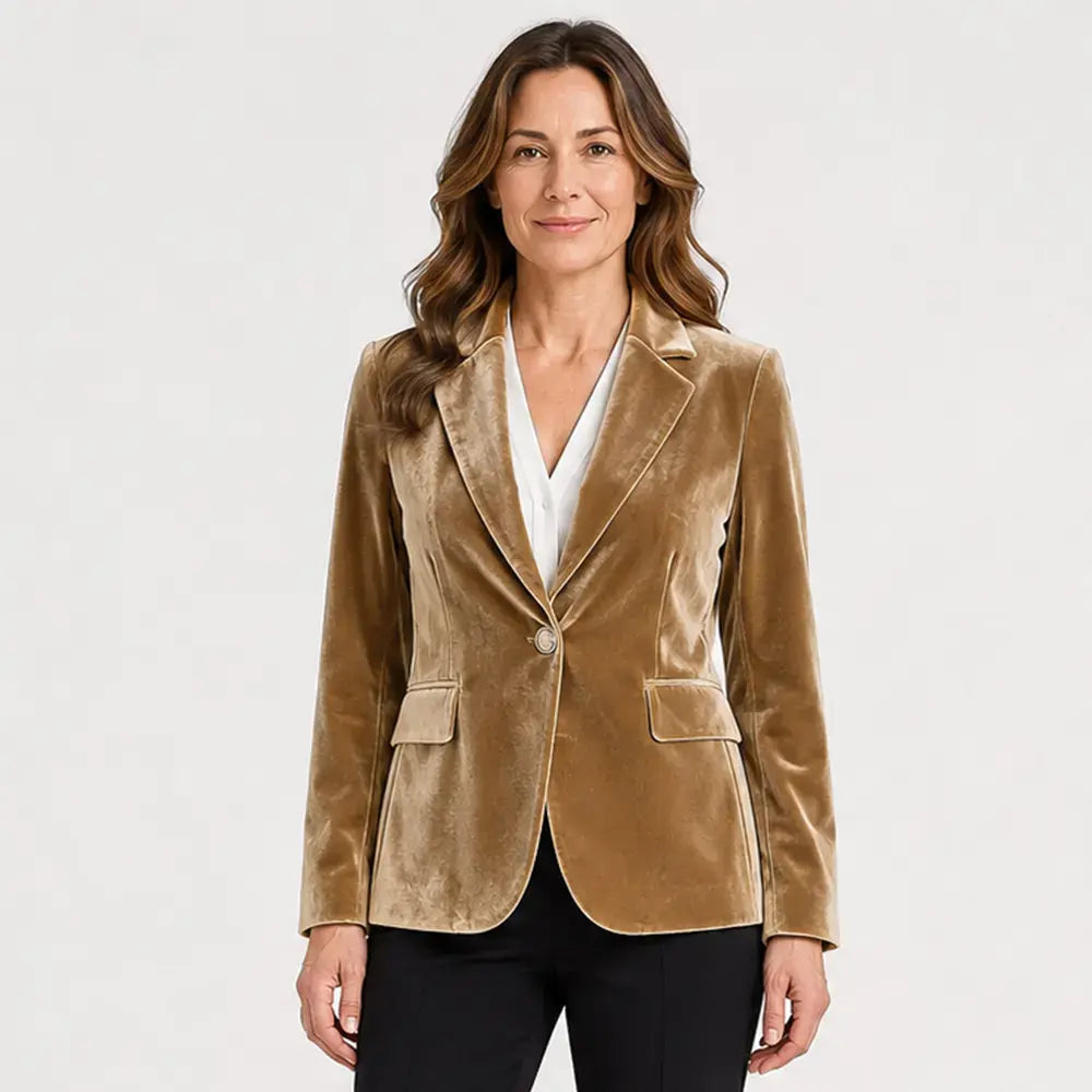 💖【S-3XL】Elegantné a úzke zamatové sako