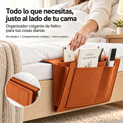 🛏️【Kúpte 1 a dostanete 1 zadarmo】✨ Zavesný organizér na posteľ z plsti | Mimoriadne odolná úložná taška do spálne, ktorú možno pripevniť bez vŕtania