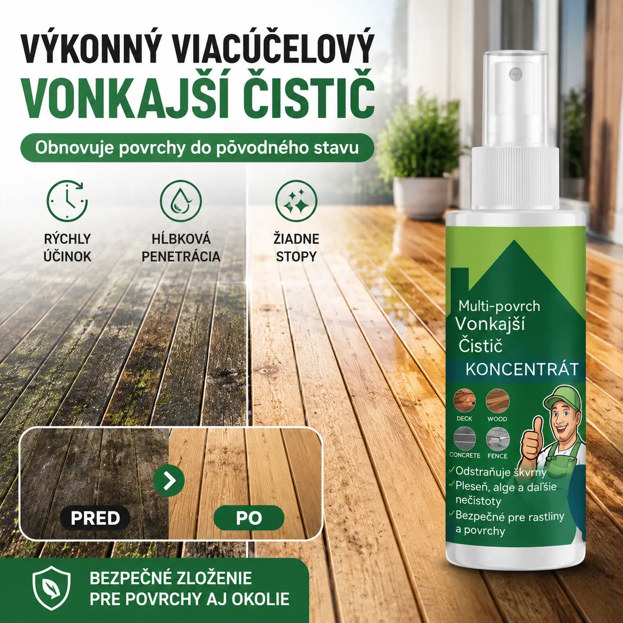 【100ml】Viacúčelový koncentrát na čistenie exteriéru