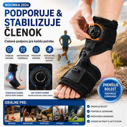 【2 ks】Zdravotnícke ortopedické vložky na liečbu poklesnutého chodidla a plantárnej fasciitídy, s otočným nastavovacím gombíkom a hliníkovou oporou, vhodné na denné aj nočné použitie.