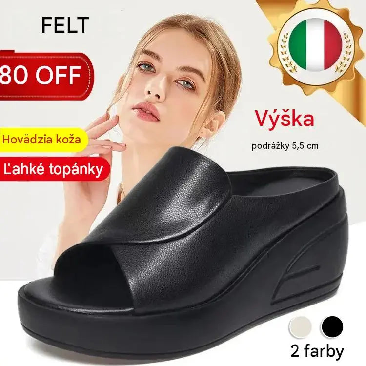 💥【ZĽAVA 30%】🔥[Podpätok 5,5 cm] 【35-42】Sandále na kline s mäkkou podrážkou