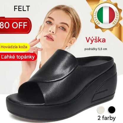 💥【ZĽAVA 30%】🔥[Podpätok 5,5 cm] 【35-42】Sandále na kline s mäkkou podrážkou