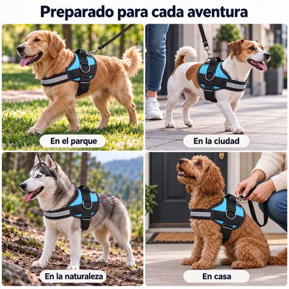 🐶 Postroj proti ťahaniu pre psov s vodítkom | Priedušný, pohodlný a reflexný na prechádzky cez deň aj v noci