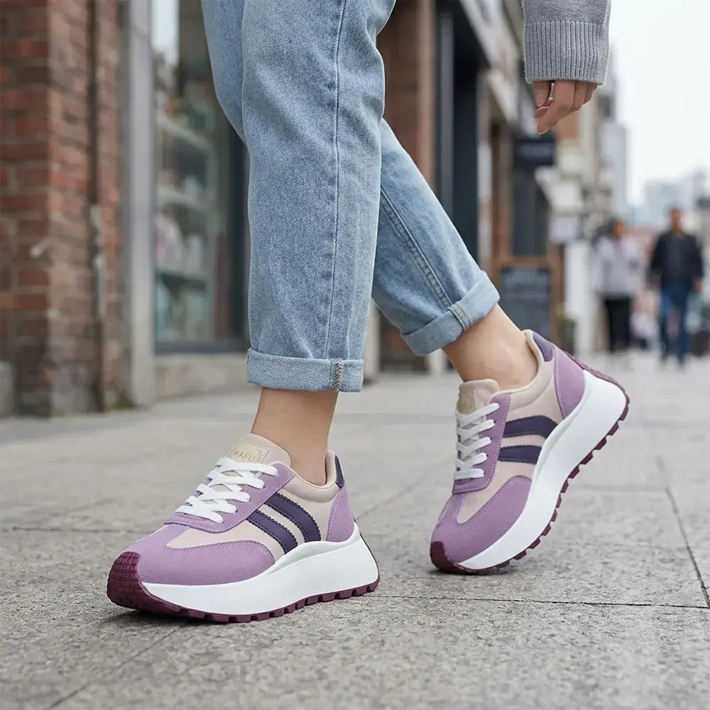 【35-45】👟Veľké tenisky na platforme s hrubou podrážkou – ležérna obuv na chôdzu pre ženy na zvýšenie výšky