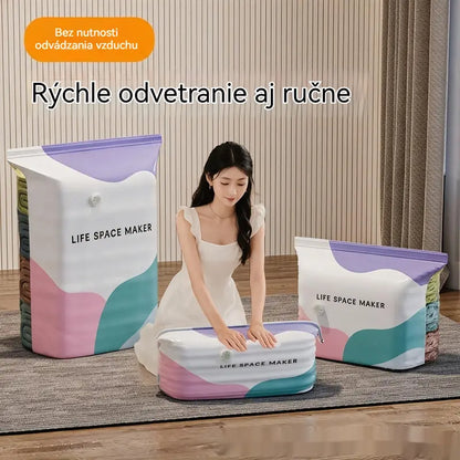 👕📦【5 kusov 24€】Kompresné vrecká na uloženie oblečenia, nevyžadujú vákuum, zosilnená konštrukcia.