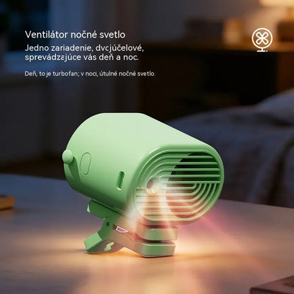 🌀 Hands-free ventilátor s LED displejom, vstavaným klipom a 199 nastaviteľnými úrovňami