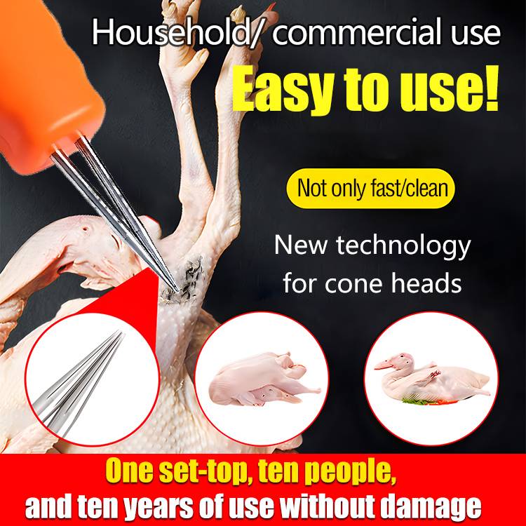 🐓🦆Prenosný elektrický sťahovák peria pre kurčatá, kačice, husi a hydinu (nabíjanie cez USB)