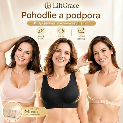 2 položky za 22 eur🎉VÝPREDAJ POSLEDNÉHO DŇA - ZĽAVA 60%⚡Podprsenka s jednoduchým zapínaním spredu a prekríženým chrbtom, korekciou držania tela a podprsenkou bez kostic pre plnú oporu a pohodlie