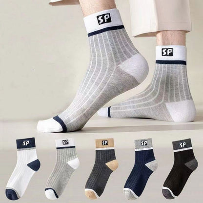 😍🧦【10 párov】Pánske bavlnené dezodoračné ponožky, nové 2026, absorbujúce pot