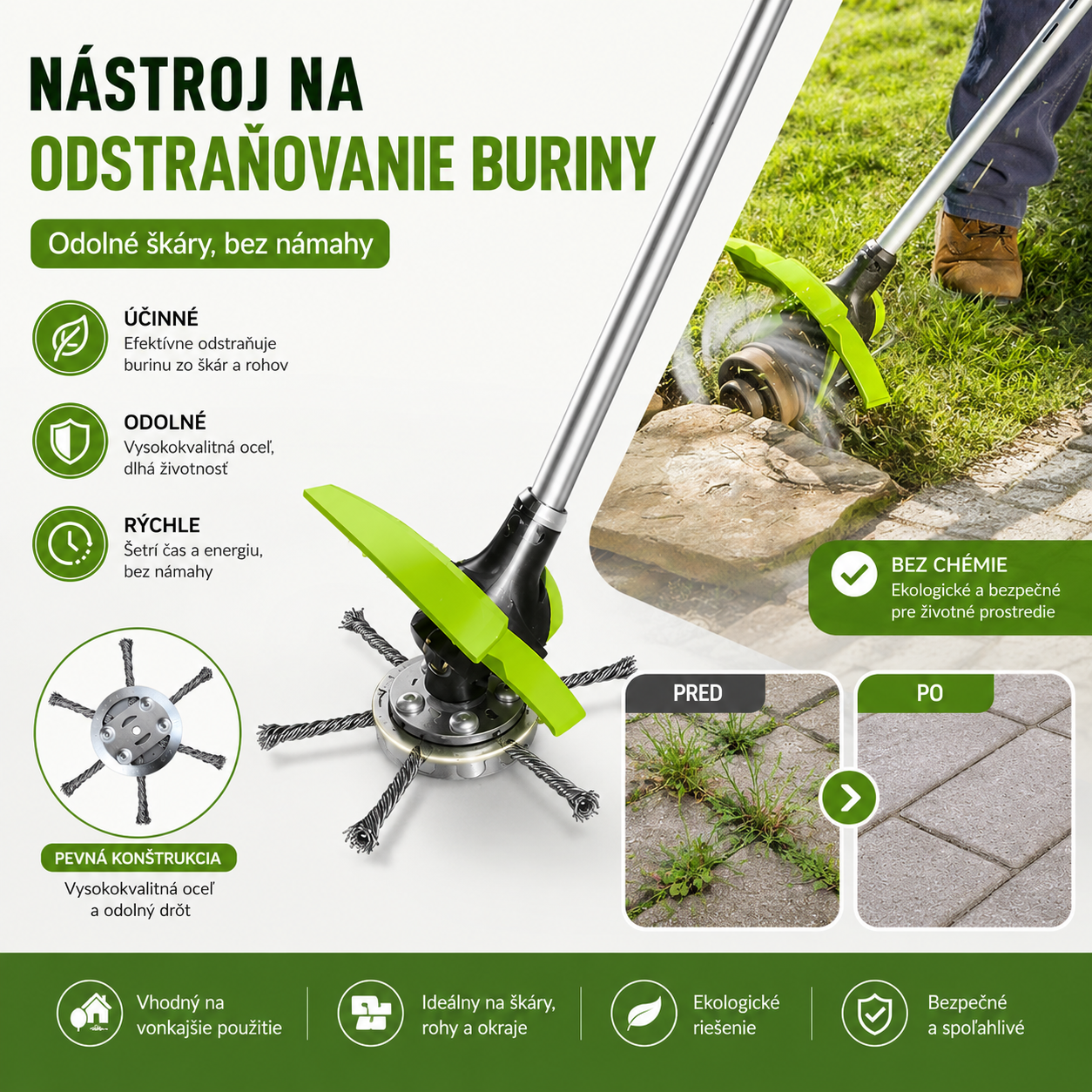 🔥✨【Kúpte 1 kus a získajte 1 zadarmo: 2 kusy】🔥 Vymeniteľná kosačka na kosačku/krovinorez - Oceľová kosačka na kosenie trávy 🌿✂️⚙️