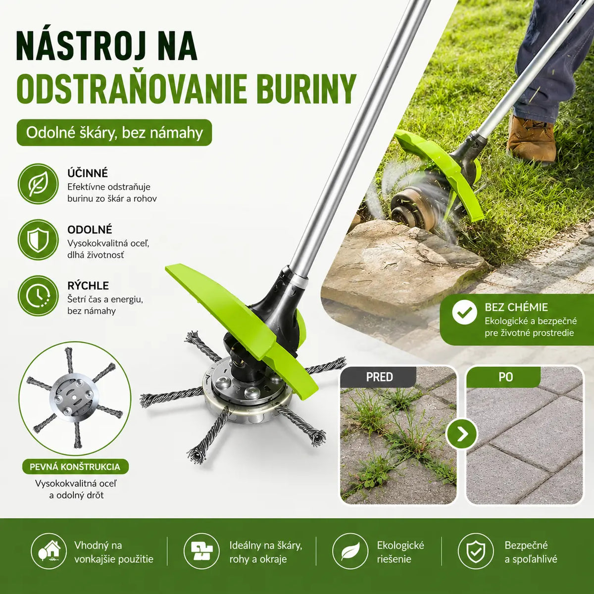 🌿✂️⚙️【Kúpte 1 a získajte 1 zadarmo】🔥 Vymeniteľná kosačka na kosačku/krovinorez - Oceľová kosačka na kosenie trávy