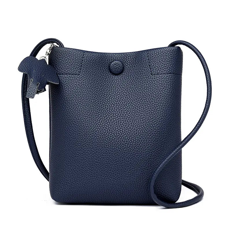 💖✨Dámska crossbody taška z jemnej kože v minimalistickom štýle s veľkým objemom