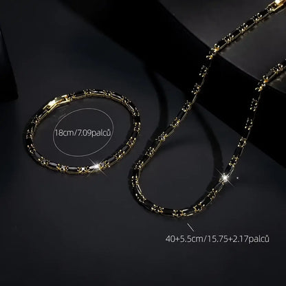 ✨【1 set】Elegantan set nakita za muškarce – ogrlica i narukvica za svakodnevno i svečano nošenje.