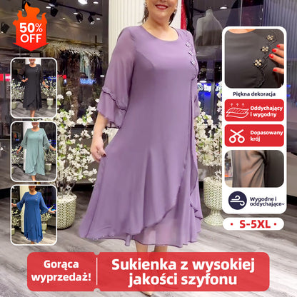 🔥【S-5XL】❤️ 2026 nové vysoko kvalitné šifónové šaty