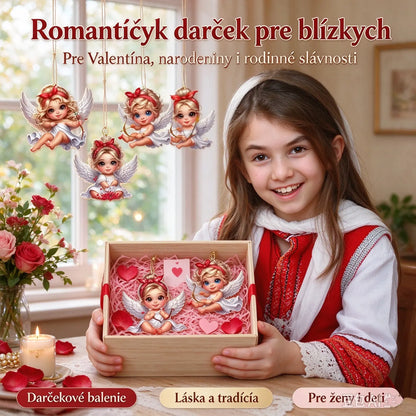🎁👼Drevené vianočné ozdoby v tvare anjela