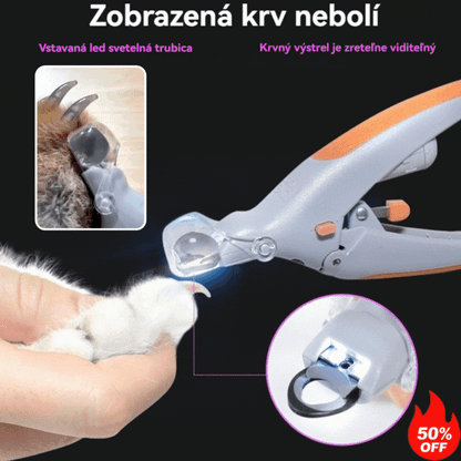 🎁【Kúp 1, získaj 1 zadarmo】✨🐶🐱LED osvetlenie - klieštiky na pazúry pre mačky a psov