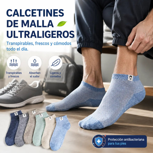 🔥10 pares 29 euros⚡🧦 Calcetines transpirables antibacterianos y antiolor para hombre