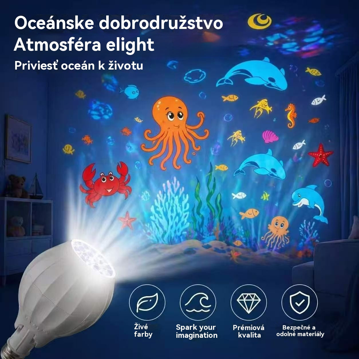 🥳Najpredávanejšie v roku 2026🥳💞Predaj prekročil 50 000 kusov! LED projektor s dynamickými svetelnými efektmi.