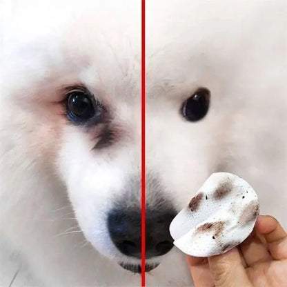 🐕🐈【1 balenie po 100 tabletách】Čistiace obrúsky na škvrny od očí domácich zvierat 🔥Odstraňuje škvrny od sĺz🔥