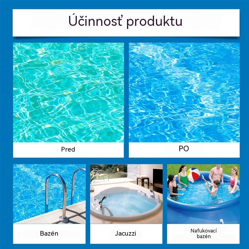 ⏰💦Kúp 1 a získaj 1 zdarma🏊‍♂️ Čistič bazénovej vody – Krištáľovo čistá voda za pár hodín bez námahy ✨
