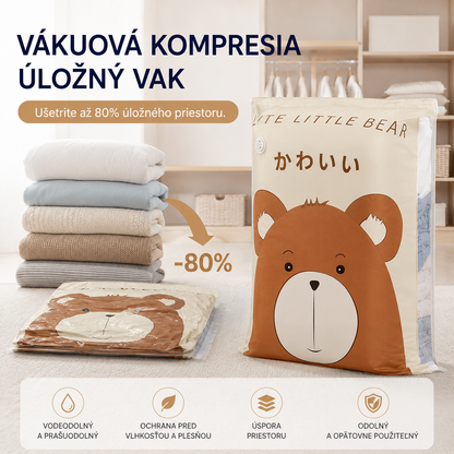 💞 Vákuové úložné vrecko (bez pumpičky) – Jednoducho stlačte pre zatvorenie, pumpička nie je potrebná. Ušetrí 80 % miesta a udrží oblečenie suché a bez prachu. Ideálne na uskladnenie ťažkej posteľnej bielizne a sezónneho oblečenia. 🛏️🗄️