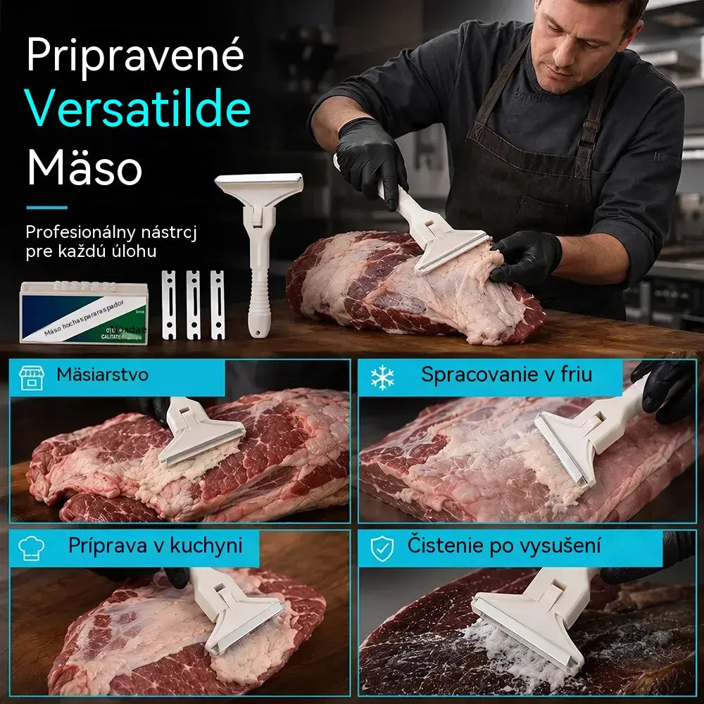 ✂️ 🥩【2 rukoväte + 20 čepelí】Viacúčelový holiaci strojček na ošípané a jahňatá