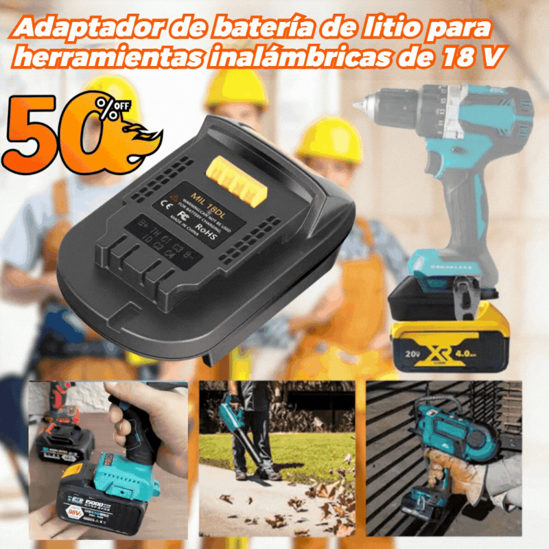 ⚡💥18V Battery Tool Lithium Battery Adapter