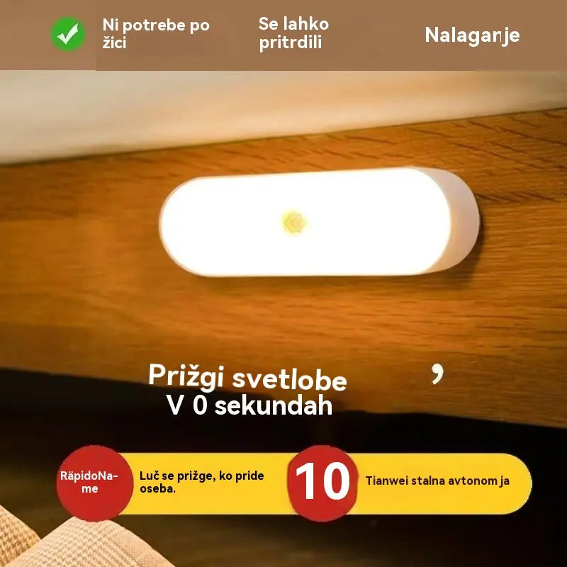 【Kupite 3 kose in dobite 3 brezplačno】🏡💡Pametna LED luč z zaznavanjem človeškega telesa, enostavna za polnjenje in praktična