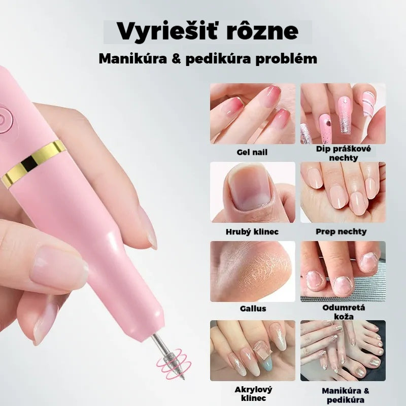 ✨💅Elektrický pilník na nechty na odstránenie laku na nechty a odumretej kože.
