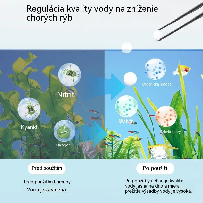 🐟【100 tabliet】【Kúpte 1 a získajte 1 zadarmo】💧 Šumivé tablety na čistenie vody v akváriu a jazierku, okysličovacie tablety na akváriu 🔥
