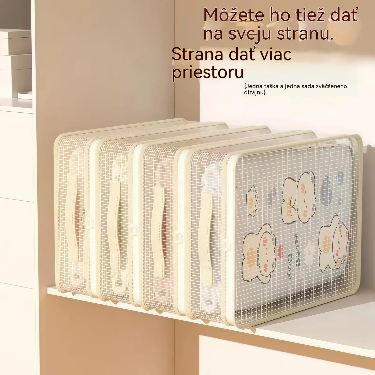 🏘️【8-dielna】👍Sieťované úložné vrecká na domáce použitie, zabraňujúce plesniam a prachu.