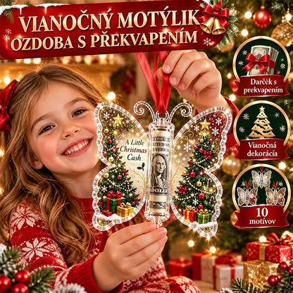 🦋🎁Darčeková ozdoba motýľ v hotovosti