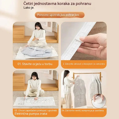 💨✨ Viseće vrećice za usisavač s popustom od 60% 💞💪 Štede prostor, štite od prašine i mogu se ponovno koristiti za odjeću i putovanja.