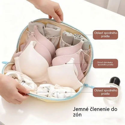 🧳💕【Kúpte 1 a dostanete 1 zadarmo】Prenosné puzdro na usporiadanie spodnej bielizne na cestovanie – Oddelené priehradky na podprsenky, nohavičky a ponožky